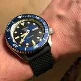 Seiko 5 Sports SKX Automatic Blue Dial Blue Silicone Strap Watch for Men - SRPD71K2 Authentic Buy Shop Now