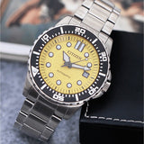 Citizen Mechanical Automatic Yellow Dial Silver Steel Strap Watch for Men - NJ0170-83Z Buy Now By Citizen
