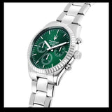 Maserati Competizione Chronograph Green Dial Silver Steel Strap Watch for Men - R8853100044 Authentic Buy Shop Now