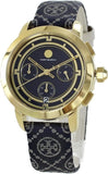 Tory Burch The Miller Chronograph Blue Dial Blue Jacquard Strap Watch for Women - TBW1038 Buy Now By Tory Burch
