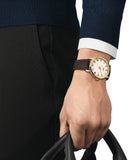 Tissot Classic Dream Ivory Dial Brown Leather Strap Watch for Men - T129.410.26.263.00 Authentic Buy Shop Now