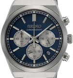 Seiko Conceptual Chronograph Blue Dial Silver Steel Strap Watch for Men- SSB453P1 Authentic Buy Shop Now