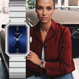 Tissot SRV Blue Dial Silver Steel Strap Watch for Women - T160.110.11.043.00 Authentic Buy Shop Now