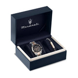 Maserati Attrazione Chronograph Blue Dial Two Tone Steel Strap Watch for Men - R8853151008 Authentic Buy Shop Now