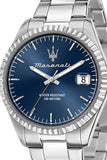 Maserati Competizione Blue Dial Silver Steel Strap Watch for Men - R8853100029 Authentic Buy Shop Now