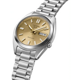 Seiko 5 Sports SNXS Automatic Gold Dial Silver Steel Strap Watch for Men - SRPL59K1 Authentic Buy Shop Now