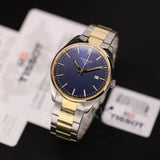 Tissot PR 100 Blue Dial Two Tone Steel Strap Watch for Men - T150.410.22.041.00 Authentic Buy Shop Now