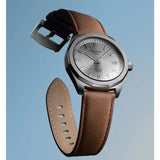 Tissot PRC 100 Solar Quartz Silver Dial Brown Leather Strap Watch for Men - T151.422.16.031.00 Authentic Buy Shop Now