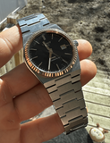 Tissot PRX Powermatic 80 18K Gold Brown Dial Silver Steel Strap Watch for Men - T931.407.41.291.00 Authentic Buy Shop Now