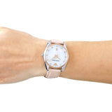 Emporio Armani Tazio Mother of Pearl Dial Pink Leather Strap Watch for Women - AR6133 Buy Now By Emporio Armani