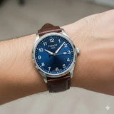 Tissot T-Sport Gent XL Blue Dial Brown Leather Strap Watch for Men - T116.410.16.047.00 Authentic Buy Shop Now