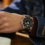 Citizen Mechanical Automatic Black Dial Black Leather Strap Watch for Men - NJ0176-10E Buy Now By Citizen