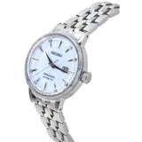 Seiko Presage Cocktail Time Automatic Skydiving Diamonds Blue Dial Silver Steel Strap Watch for Women - SRE007J1 Authentic Buy Shop Now