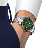 Tissot Le Locle Powermatic 80 Automatic Green Dial Silver Steel Strap Watch for Men - T006.407.11.093.00 Authentic Buy Shop Now