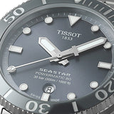 Tissot Seastar 1000 Powermatic 80 Grey Dial Silver Steel Strap Watch for Men - T120.407.11.081.01 Authentic Buy Shop Now