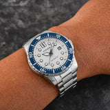 Citizen Mechanical Automatic White Dial Silver Steel Strap Watch for Men - NJ0171-81A Buy Now By Citizen