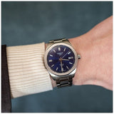 Tissot PRC 100 Solar Quartz Blue Dial Silver Steel Strap Watch for Men - T151.422.11.041.00 Authentic Buy Shop Now