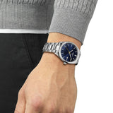 Tissot PR 100 Blue Dial Silver Steel Strap Watch for Men - T150.410.11.041.00 Authentic Buy Shop Now
