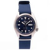 Seiko 5 Sports Automatic Blue Dial Blue Nylon Strap Watch for Men - SRPE63K1 Authentic Buy Shop Now