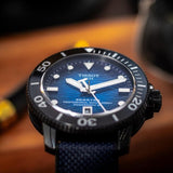 Tissot Seastar 2000 Professional Powermatic 80 Blue Dial Blue Nylon Strap Watch for Men - T120.607.37.041.00 Authentic Buy Shop Now