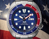Seiko Prospex PADI Special Edition Automatic Blue Dial Silver Steel Strap Watch for Men - SRPE99