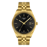 Tissot Ballade Quartz Black Dial Gold Steel Strap Watch for Men - T156.410.33.051.00 Authentic Buy Shop Now