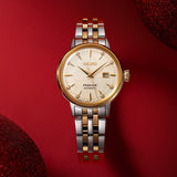 Seiko Presage Cocktail Time Automatic Diamonds White Dial Two Tone Steel Strap Watch for Women - SRE010J1 Authentic Buy Shop Now