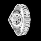Hugo Boss Troper Automatic Chronograph Green Dial Silver Steel Strap Watch for Men - 1514200 Authentic Buy Shop Now