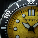 Citizen Mechanical Automatic Yellow Dial Silver Steel Strap Watch for Men - NJ0170-83Z Buy Now By Citizen