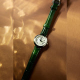 Tissot Bellissima Small Lady Mother of Pearl Dial Green Leather Strap Watch for Women - T126.010.16.113.02 Authentic Buy Shop Now