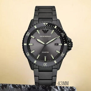 Emporio Armani World Explorer Black Dial Black Steel Strap Watch for Men - AR11398 Buy Now By Emporio Armani
