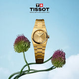 Tissot PRX 25mm Gold DIal Gold Steel Strap Watch for Women - T137.010.33.021.00 Authentic Buy Shop Now