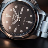 Seiko 5 Sports Automatic Grey Dial Silver Steel Strap Watch for Men - SRPE51K1 Authentic Buy Shop Now