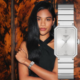 Tissot SRV Silver Dial Silver Steel Strap Watch for Women - T160.110.11.033.00 Authentic Buy Shop Now