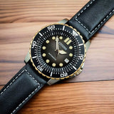 Citizen Mechanical Automatic Black Dial Black Leather Strap Watch for Men - NJ0176-10E Buy Now By Citizen