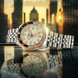 Seiko 5 GMT Sport Asia Exclusive Limited Edition Off White Dial Silver Steel Strap Watch for Men - SSK046K1 Buy Now By Seiko