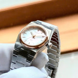 Tissot PRX Mother of Pearl Dial Silver Steel Strap Watch for Women - T137.010.21.111.00 Authentic Buy Shop Now