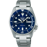 Seiko 5 Sports SKX Street Denim Blue Dial Silver Steel Strap Watch for Men - SRPL77K1 Authentic Buy Shop Now