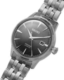 Seiko Presage Cocktail Time Automatic Black Dial Silver Steel Strap Watch for Men - SRPE17J1 Authentic Buy Shop Now