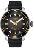 Tissot Seastar 2000 Professional Powermatic 80 Black Dial Black Rubber Strap Watch for Men - T120.607.17.441.01 Authentic Buy Shop Now