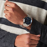 Hugo Boss Grand Prix Chronograph Blue Dial Silver Steel Strap Watch for Men - 1514226 Buy Now By Hugo Boss