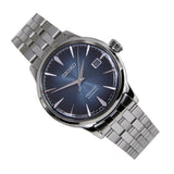 Seiko Presage Cocktail Time Automatic Blue Dial Silver Steel Strap Watch for Men - SRPB41J1 Authentic Buy Shop Now