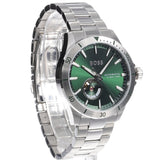 Hugo Boss Troper Automatic Chronograph Green Dial Silver Steel Strap Watch for Men - 1514200 Authentic Buy Shop Now