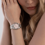 Emporio Armani Federica Pink Dial Silver Steel Strap Watch for Women - AR11658 Buy Now By Emporio Armani