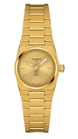 Tissot PRX 25mm Gold DIal Gold Steel Strap Watch for Women - T137.010.33.021.00 Authentic Buy Shop Now