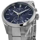 Tissot PR 100 Chronograph Blue Dial Silver Steel Strap Watch for Men - T150.417.11.041.00 Authentic Buy Shop Now
