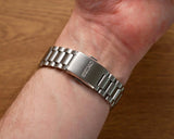 Seiko 5 Sports SNXS Automatic Blue Dial Silver Steel Strap Watch for Men - SRPK87K1