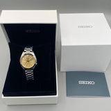 Seiko 5 Sports Automatic Gold Dial Silver Steel Strap Watch for Men - SRPL59K1 Authentic Buy Shop Now