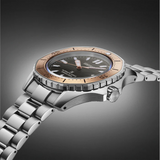 Seiko Prospex Polygonal Sea Diver Automatic Black Dial Silver Steel Strap Watch for Men - SPB485J1 Authentic Buy Shop Now