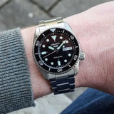 Seiko 5 Sports SKX Street Stonewash Black Dial Silver Steel Strap Watch for Men - SRPL79K1 Authentic Buy Shop Now